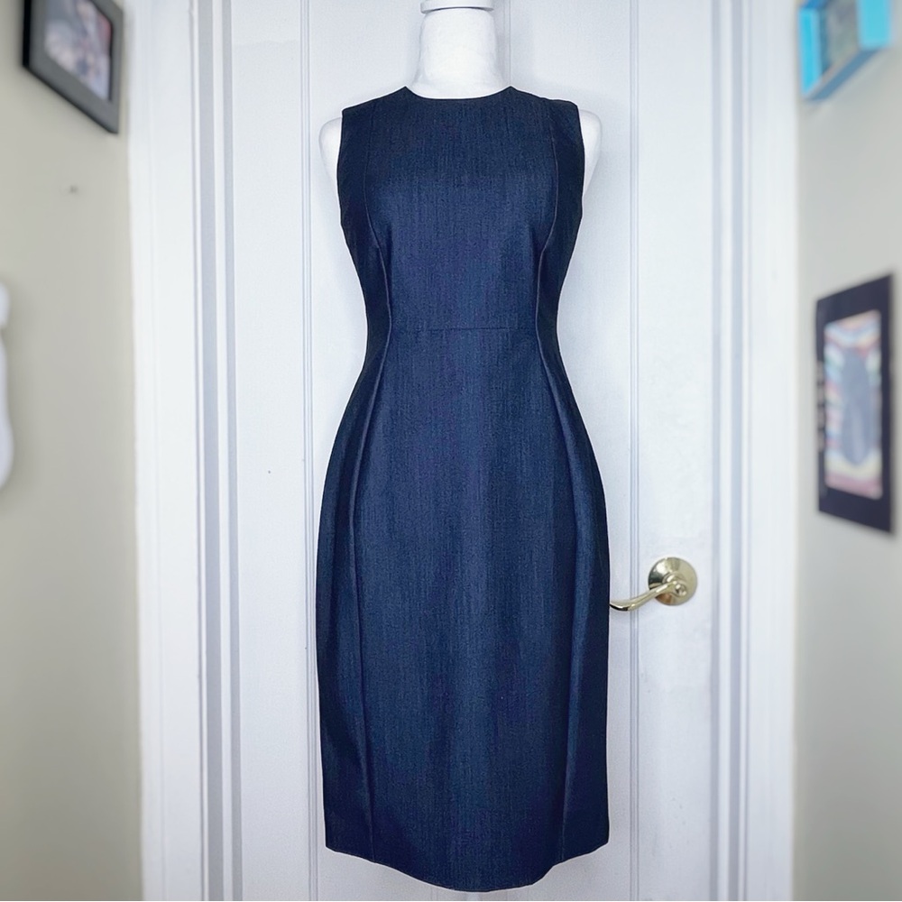 Calvin Klein Denim Style Zip Up Dress